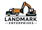 Landmark Enterprises — dump truck and excavator logo